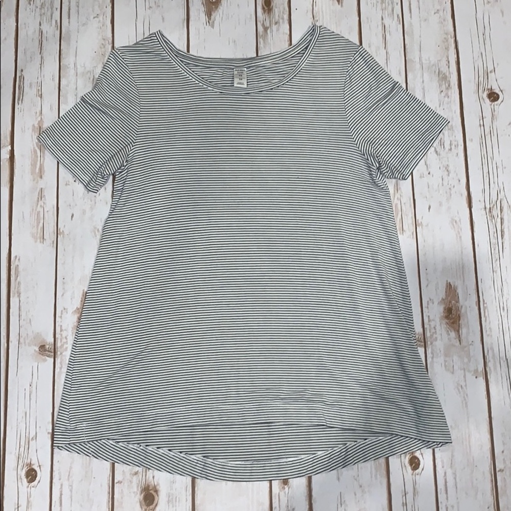 Navy and White Striped Shirt (Old Navy)